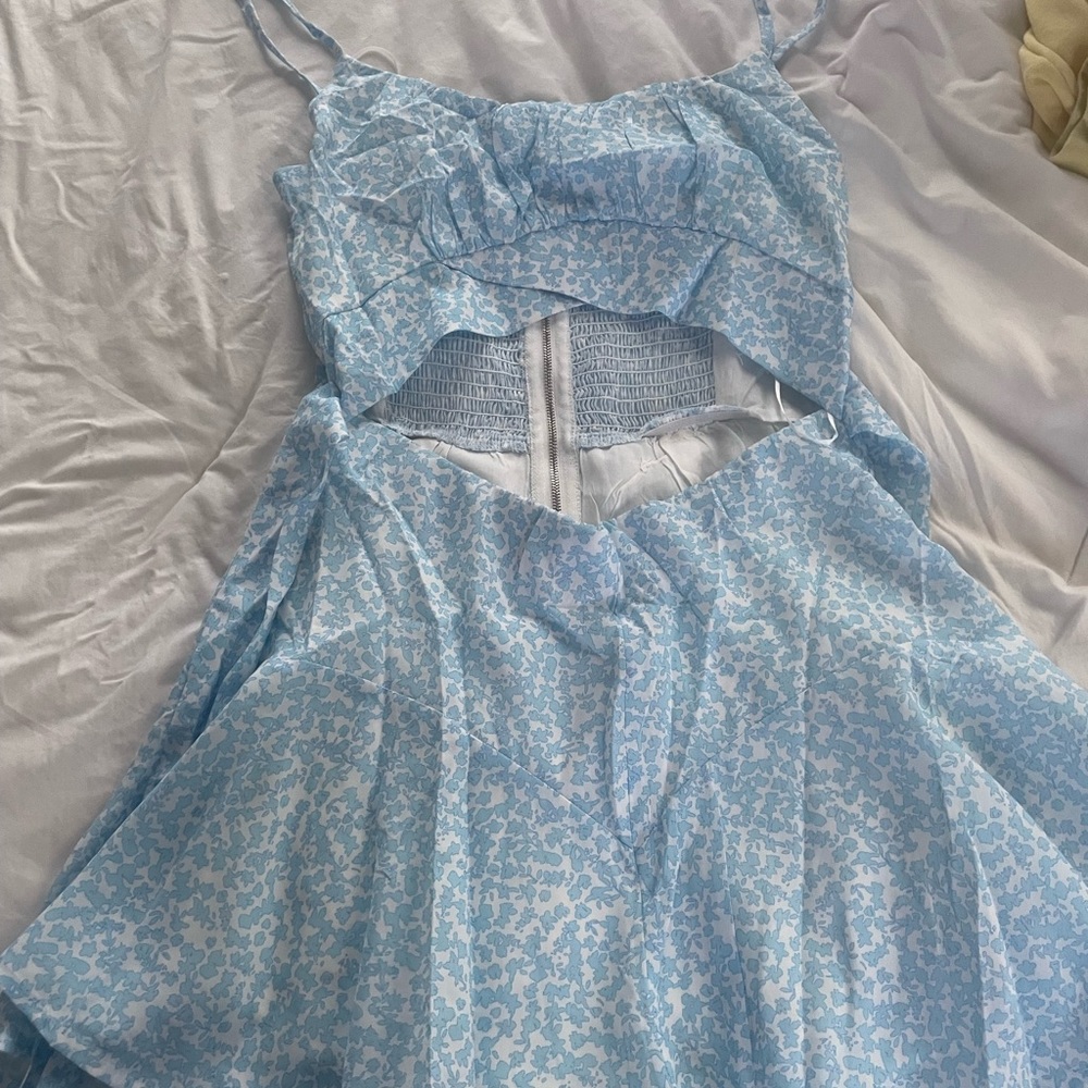 Blue Floral Dress